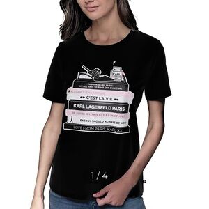 Karl Lagerfeld Paris
Women's Karl's Library Tee Size: S, M, L, XL